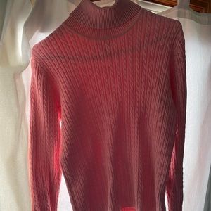 Light pink turtleneck Anne Klein